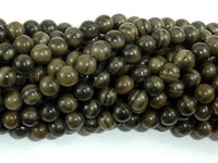 Coffee Jasper, 6mm Round Beads-RainbowBeads