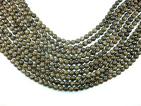 Coffee Jasper, 6mm Round Beads-RainbowBeads