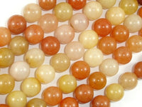 Old Yellow Jade Beads, 10mm-RainbowBeads