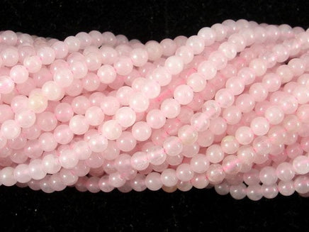 Rose Quartz, 2mm (2.3mm) Round Beads-RainbowBeads