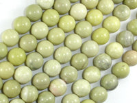 Butter Jade, 10mm Round Beads-RainbowBeads