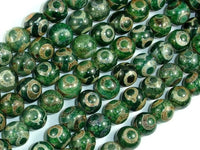 Tibetan Agate Beads, 10mm Round Beads-RainbowBeads