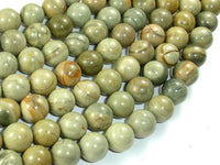 Silver Leaf Jasper Beads, 10mm Round Beads-RainbowBeads