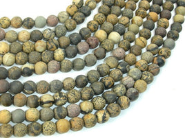 Matte Artistic Jasper, Chohua Jasper, 6mm Round Beads-RainbowBeads