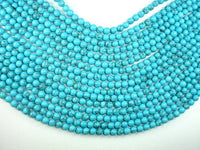 Howlite Turquoise Beads, 6mm Round Beads-RainbowBeads