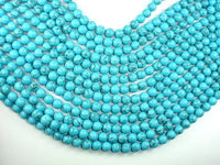 Howlite Turquoise Beads, 8mm Round Beads-RainbowBeads