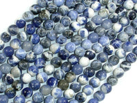 Sodalite Beads, 6mm Round Beads-RainbowBeads