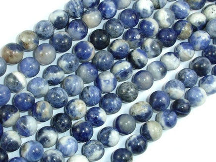 Sodalite Beads, 8mm Round Beads-RainbowBeads