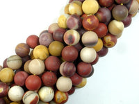 Matte Mookaite Beads, 10mm Round Beads-RainbowBeads