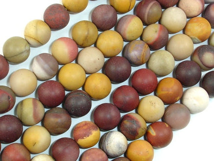 Matte Mookaite Beads, 10mm Round Beads-RainbowBeads