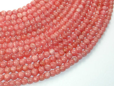 Rhodochrosite Beads, 5mm Round Beads-RainbowBeads
