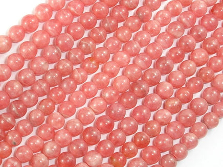 Rhodochrosite Beads, 5mm Round Beads-RainbowBeads