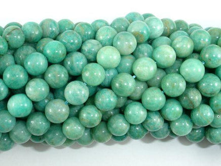 African Amazonite Beads, 7mm Round-RainbowBeads