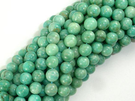 African Amazonite Beads, 7mm Round-RainbowBeads