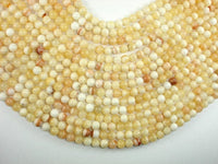 Honey Jade Beads, 6mm Round Beads-RainbowBeads
