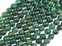 Indian Jade, Round, 8mm beads-RainbowBeads