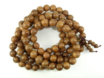 Wenge Wood Beads, 10mm Round Beads, 42 Inch-RainbowBeads