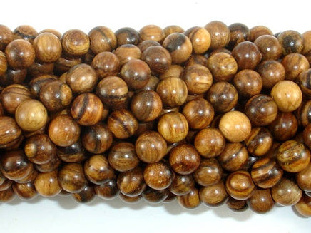 Vietnam Qinan Sandalwood Beads, 6mm(6.3mm) Round Beads, 25 Inch-RainbowBeads