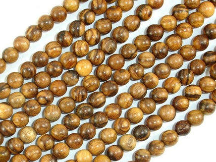 Vietnam Qinan Sandalwood Beads, 6mm(6.3mm) Round Beads, 25 Inch-RainbowBeads