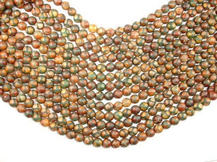 Tibetan Agate Beads, 8mm Round Beads-RainbowBeads