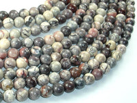 Porcelain Jasper, 8mm Round Beads-RainbowBeads