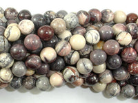 Porcelain Jasper, 8mm Round Beads-RainbowBeads