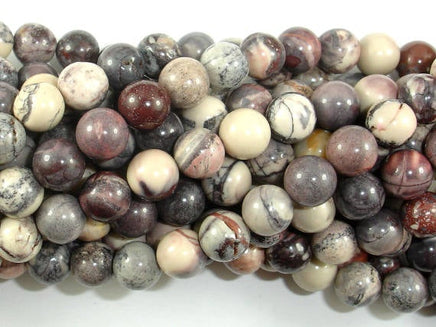 Porcelain Jasper, 8mm Round Beads-RainbowBeads