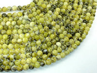 Yellow Turquoise Beads, 6mm Round Beads-RainbowBeads