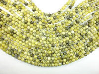 Yellow Turquoise Beads, 6mm Round Beads-RainbowBeads