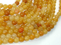 Yellow Aventurine Beads, 6mm(6.7mm) Round Beads-RainbowBeads