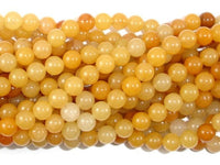 Yellow Aventurine Beads, 6mm(6.7mm) Round Beads-RainbowBeads