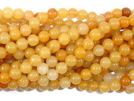Yellow Aventurine Beads, 6mm(6.7mm) Round Beads-RainbowBeads