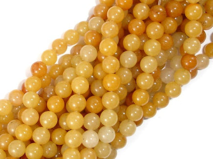 Yellow Aventurine Beads, 6mm(6.7mm) Round Beads-RainbowBeads