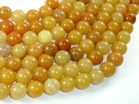 Yellow Aventurine Beads, 10mm(10.5mm) Round Beads-RainbowBeads