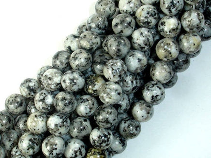 Sesame Jasper Beads, 8mm Round Beads-RainbowBeads