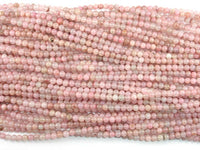 Rhodonite Beads, Light Pink, 4mm, Round Beads-RainbowBeads