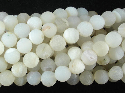 Druzy Agate Beads, Geode Beads, 8mm Round Beads-RainbowBeads