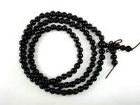 Black Sandalwood Beads, 6mm (6.3mm) Round-RainbowBeads