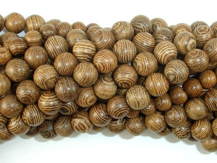 Wenge Wood Beads, 8mm Round Beads, 34 Inch-RainbowBeads