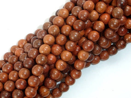 Rosewood Beads, 6mm Round Beads-RainbowBeads