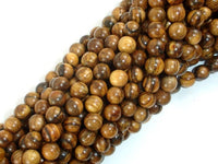 Vietnam Qinan Sandalwood Beads, 6mm(6.3mm) Round Beads, 25 Inch-RainbowBeads