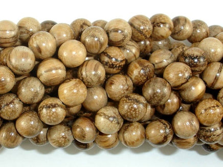 Aqarwood Beads, 8mm(8.3mm) Round Beads, 34 Inch-RainbowBeads