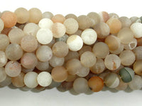 Druzy Agate Beads, Geode Beads, 8mm, Round Beads-RainbowBeads