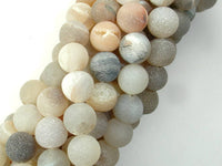 Druzy Agate Beads, Geode Beads, 10mm, Round Beads-RainbowBeads