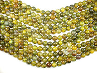 Dragon Vein Agate Beads, 10mm, Round Beads-RainbowBeads