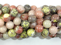 Spicy Jasper Beads, Plum Blossom Jasper, 10mm Round-RainbowBeads