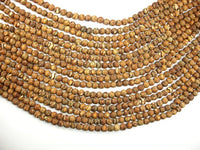 Crackle Tibetan Agate, 6mm Round Beads-RainbowBeads