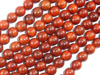 Red Sandalwood Beads, 8mm Round Beads-RainbowBeads
