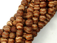 Crackle Tibetan Agate, 8mm Round Beads, 14.5 Inch, Full strand-RainbowBeads