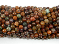 African Green Opal, 4mm(4.5mm) Round Beads-RainbowBeads